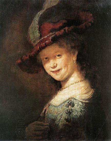 Rembrandt Peale Portrait of the Young Saskia oil painting picture